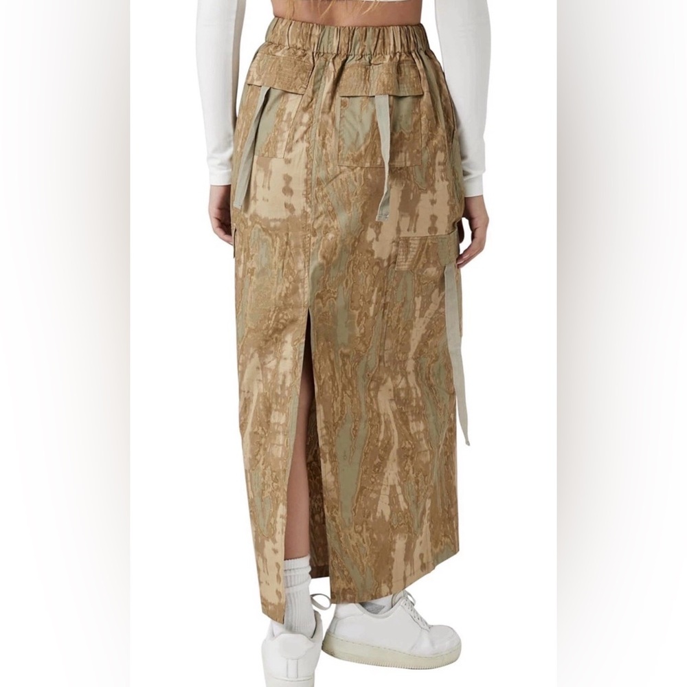Forever 21 Maxi Skirt Cargo Khaki New Size XS - Picture 2 of 7
